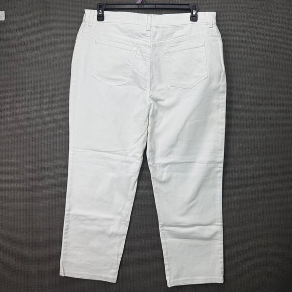 Gloria Vanderbilt Amanda Women's Size 16 White Classic Fit High Rise Straight Le - Picture 2 of 11
